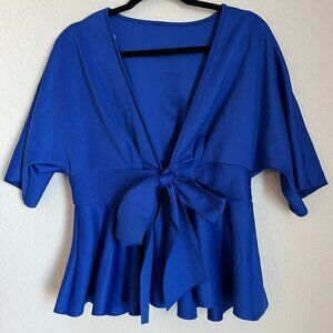 NWT Large Blue Aluna Levi Top